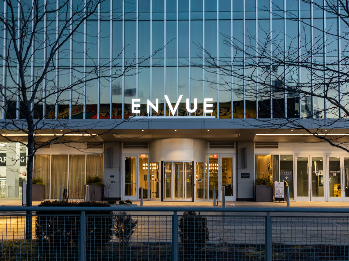 EnVue hotel exterior in Weehawken, New Jersey